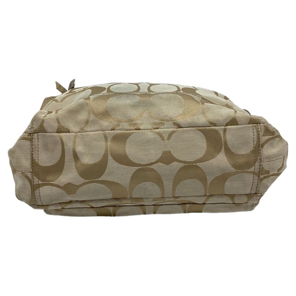 Coach Kyra Flap Messenger Bag in Beige Canvas - Picture 6 of 12